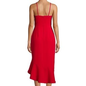xscape sleeveless ruffled cocktail dress